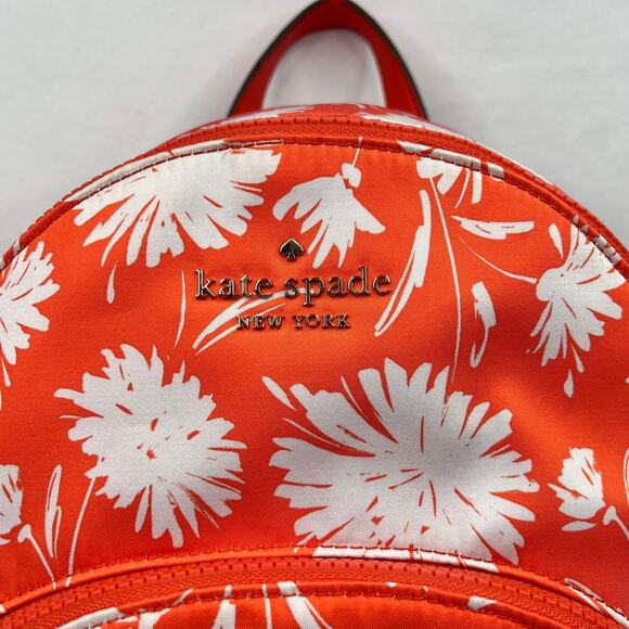 Kate Spade Karissa Orange Nylon Floral Backpack main image 12